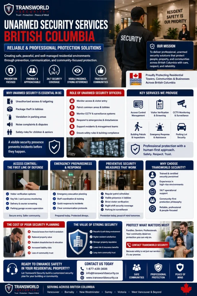 Unarmed Security Services in British Columbia
